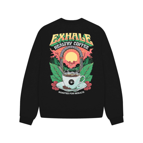 Black Exhale Surf Style Ladies Sweater