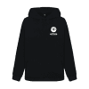 Black Exhale Ladies Surf Style Hoodie - Full Logo